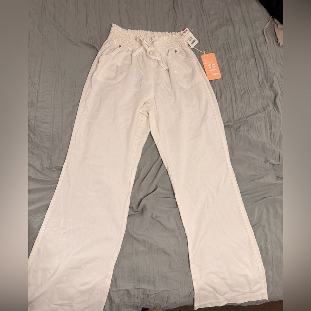 Ci Sono White Wide Leg Pants